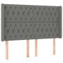 Boxspringbettmatratze und LED-Leuchten dunkelgrauer Stoff 140x190 cm von , Betten und Lattenroste - Ref: Foro24-3138550, Prei...