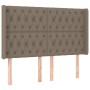 Cama box spring colchón y luces LED tela gris taupe 140x200 cm de , Camas y somieres - Ref: Foro24-3139121, Precio: 559,99 €,...