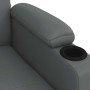 Sillón elevable cuero sintético gris