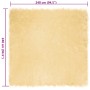 Alfombra de Piel de Oveja Falsa Crema 240 x 240 cm Poliéster