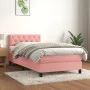 Cama box spring con colchón terciopelo rosa 80x200 cm de , Camas y somieres - Ref: Foro24-3141454, Precio: 278,69 €, Descuent...