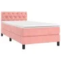 Box spring bed with pink velvet mattress 80x200 cm by , Beds and slatted bases - Ref: Foro24-3141454, Price: 291,73 €, Discou...