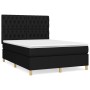 Box spring bed with black fabric mattress 140x190 cm by , Beds and slatted bases - Ref: Foro24-3142571, Price: 472,83 €, Disc...