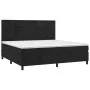 Box spring bed with black velvet mattress 200x200 cm by , Beds and slatted bases - Ref: Foro24-3143045, Price: 649,27 €, Disc...