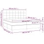 Boxspringbett mit schwarzer Samtmatratze 200x200 cm von , Betten und Lattenroste - Ref: Foro24-3143045, Preis: 648,02 €, Raba...