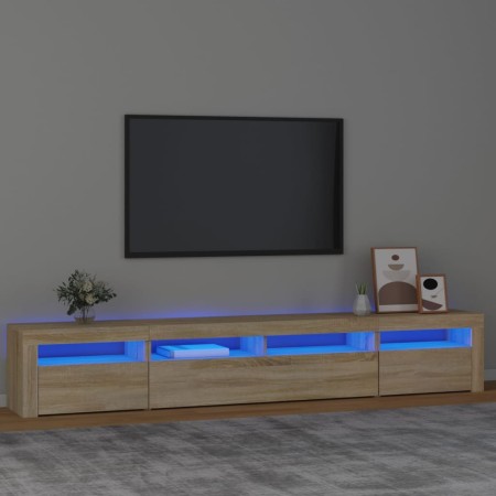 TV-Schrank mit LED-Leuchten Sonoma-Eiche 240x35x40 cm von , TV-Möbel - Ref: Foro24-3152724, Preis: 150,85 €, Rabatt: %