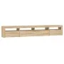 TV cabinet with LED lights Sonoma oak 240x35x40 cm by , TV Furniture - Ref: Foro24-3152724, Price: 150,73 €, Discount: %