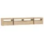 TV-Schrank mit LED-Leuchten Sonoma-Eiche 240x35x40 cm von , TV-Möbel - Ref: Foro24-3152724, Preis: 150,73 €, Rabatt: %