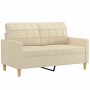 2-Sitzer-Sofa mit cremefarbenen Stoffkissen 120 cm von , Sofas - Ref: Foro24-3200776, Preis: 201,24 €, Rabatt: %