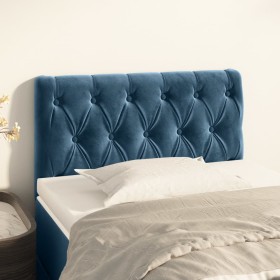 Dunkelblauer Samtkopfteil 80x7x78/88 cm von , Kopf- und Fußteile - Ref: Foro24-346310, Preis: 44,42 €, Rabatt: %