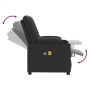 Sillón de masaje elevable cuero sintético negro