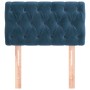 Dunkelblauer Samtkopfteil 80x7x78/88 cm von , Kopf- und Fußteile - Ref: Foro24-346310, Preis: 44,42 €, Rabatt: %
