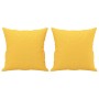Decorative cushions 2 units light yellow fabric 40x40 cm by , Cushions - Ref: Foro24-349476, Price: 22,11 €, Discount: %
