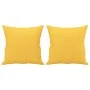 Decorative cushions 2 units light yellow fabric 40x40 cm by , Cushions - Ref: Foro24-349476, Price: 22,00 €, Discount: %