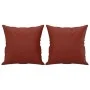 Decorative cushions 2 pcs red red synthetic leather 40x40 cm by , Cushions - Ref: Foro24-349483, Price: 22,19 €, Discount: %