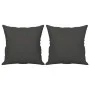 Decorative cushions 2 pcs dark gray microfiber fabric 40x40 cm by , Cushions - Ref: Foro24-349497, Price: 22,83 €, Discount: %