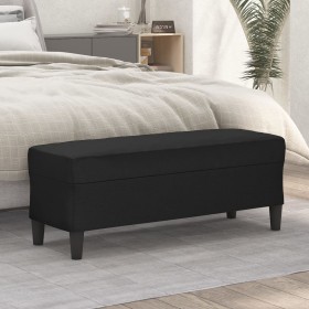 Schwarze Kunstlederbank 100x35x41 cm von , Banken - Ref: Foro24-349415, Preis: 58,30 €, Rabatt: %