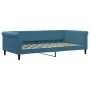 Sofá cama terciopelo azul 100x200 cm de , Camas y somieres - Ref: Foro24-354250, Precio: 194,06 €, Descuento: %