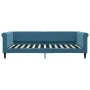 Sofá cama terciopelo azul 100x200 cm de , Camas y somieres - Ref: Foro24-354250, Precio: 194,06 €, Descuento: %