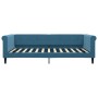 Sofá cama terciopelo azul 100x200 cm de , Camas y somieres - Ref: Foro24-354250, Precio: 204,24 €, Descuento: %