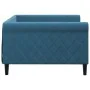 Sofá cama terciopelo azul 100x200 cm de , Camas y somieres - Ref: Foro24-354250, Precio: 194,06 €, Descuento: %