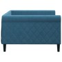 Sofá cama terciopelo azul 100x200 cm de , Camas y somieres - Ref: Foro24-354250, Precio: 204,24 €, Descuento: %