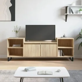 Mueble para TV madera contrachapada roble Sonoma 160x35x55 cm de , Muebles TV - Ref: Foro24-831351, Precio: 94,46 €, Descuent...