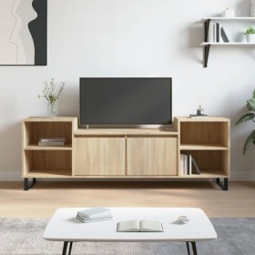 Sonoma oak plywood TV cabinet 160x35x55 cm by , TV Furniture - Ref: Foro24-831351, Price: 95,63 €, Discount: %