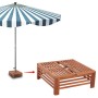 Schirmständerabdeckung aus Holz von vidaXL, Sonnenschirmzubehör - Ref: Foro24-41449, Preis: 62,10 €, Rabatt: %