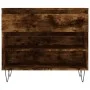 Mueble zapatero madera contrachapada roble ahumado 70x36x60 cm de , Zapateros y organizadores de calzado - Ref: Foro24-831441...