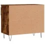 Mueble zapatero madera contrachapada roble ahumado 70x36x60 cm de , Zapateros y organizadores de calzado - Ref: Foro24-831441...