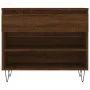 Mueble zapatero madera contrachapada roble marrón 70x36x60 cm de , Zapateros y organizadores de calzado - Ref: Foro24-831443,...