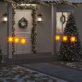 Folding LED Christmas lamp 3 units yellow 35 cm by , Christmas lights - Ref: Foro24-356201, Price: 35,43 €, Discount: %