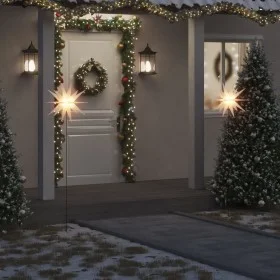 Lámpara de Navidad LED y estaca de tierra plegable blanca 57 cm by , Christmas lights - Ref: Foro24-356191, Price: 60,27 €, D...
