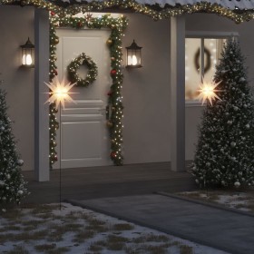 Weihnachts-LED-Lampe und faltbarer weißer Erdspieß 57 cm von , Weihnachtsbeleuchtung - Ref: Foro24-356191, Preis: 31,27 €, Ra...