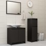 Juego de muebles de baño 3 pzas madera de ingeniería negro de , Muebles de baño - Ref: Foro24-3056926, Precio: 117,53 €, Desc...