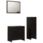 Juego de muebles de baño 3 pzas madera de ingeniería negro de , Muebles de baño - Ref: Foro24-3056926, Precio: 117,53 €, Desc...