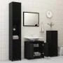 3-teiliges Badmöbelset aus schwarzem Holzwerkstoff von , Badezimmermöbel - Ref: Foro24-3056926, Preis: 114,88 €, Rabatt: %