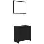 3-teiliges Badmöbelset aus schwarzem Holzwerkstoff von , Badezimmermöbel - Ref: Foro24-3056926, Preis: 114,88 €, Rabatt: %