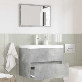 Juego de muebles de baño Gris Concreto Madera contrachapada