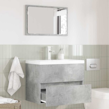 Juego de muebles de baño Gris Concreto Madera contrachapada