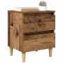 Mueble de cama con cajón Madera Vieja 40 x 35 x 50 cm