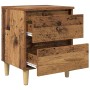 Mueble de cama con cajón Madera Vieja 40 x 35 x 50 cm