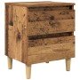 Armarios de cama con cajón 2 pcs Madera Vieja 40 x 35 x 50 cm