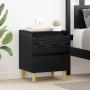 Mueble de cama Roble Negro 40 x 35 x 50 cm Madera contrachapada