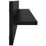 Estanterías de pared 4 pcs Roble Negro 80 x 11,5 x 18 cm