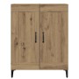 Vitrina Roble artesanal 69,5 x 34 x 90 cm Madera contrachapada