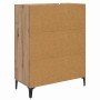 Vitrina Roble artesanal 69,5 x 34 x 90 cm Madera contrachapada