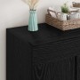 Vitrina Roble Negro 69,5 x 34 x 90 cm Madera contrachapada