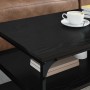 Mesa de Café Roble Negro 100 x 50 x 45 cm Madera contrachapada